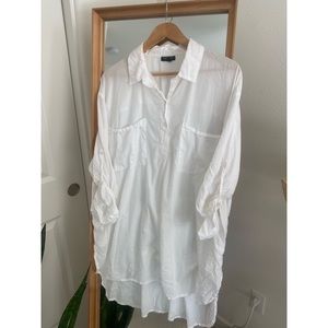 TopShop Oversized Cotton Shirtdress